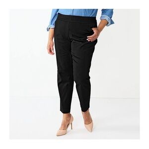 Croft & Barrow Elegant Black Cropped Pants